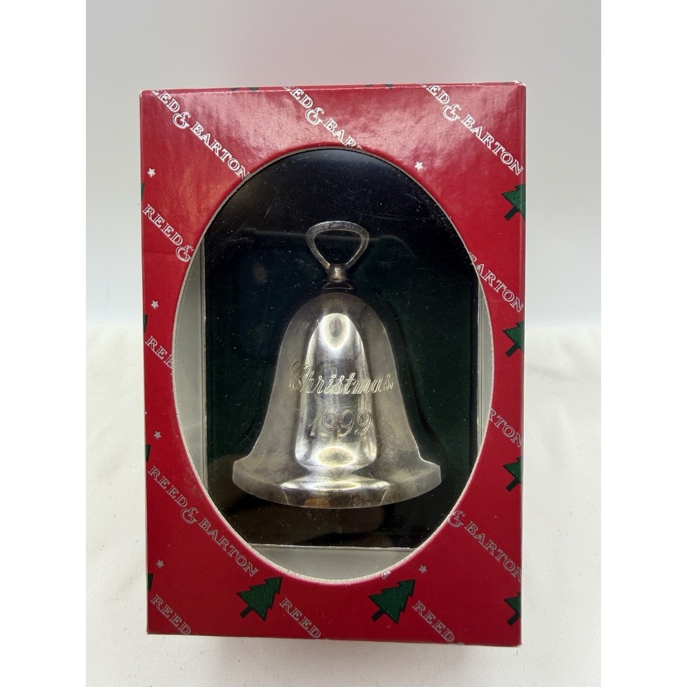 Vintage 1999 Reed & Barton Sliver Plated Christmas Bell Ornament